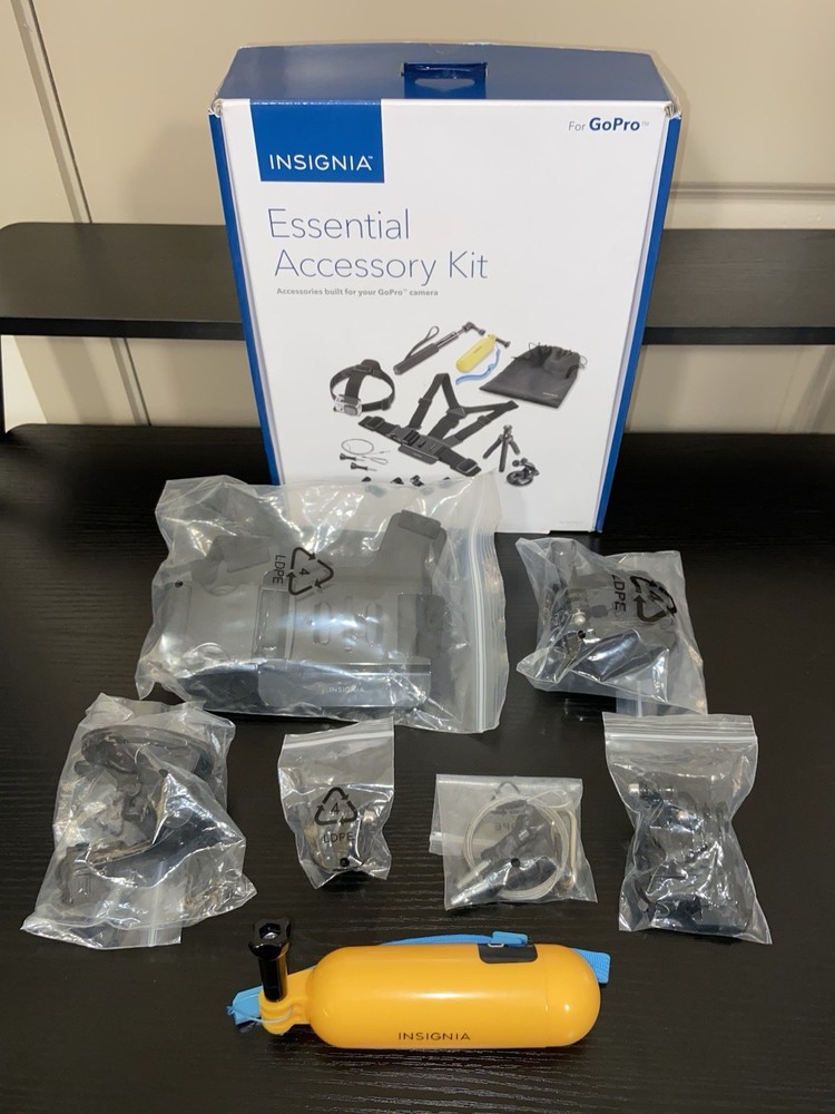 Insignia Essential Accessory Kit for GoPro – 12 Piece Set