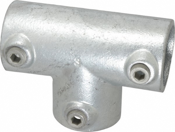 Kee Pipe Rail Fitting: Malleable Iron 3-Socket 90� Tee for 1-1/2" Pipe