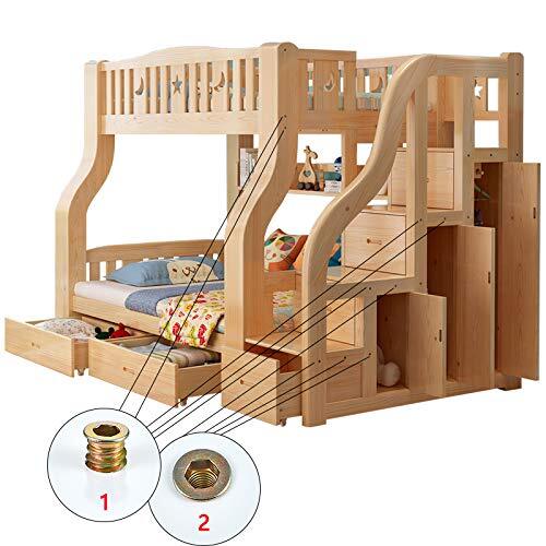 80 Pcs Premium Threaded Inserts for Wood, 1/4-20 Threaded Inserts with Hex