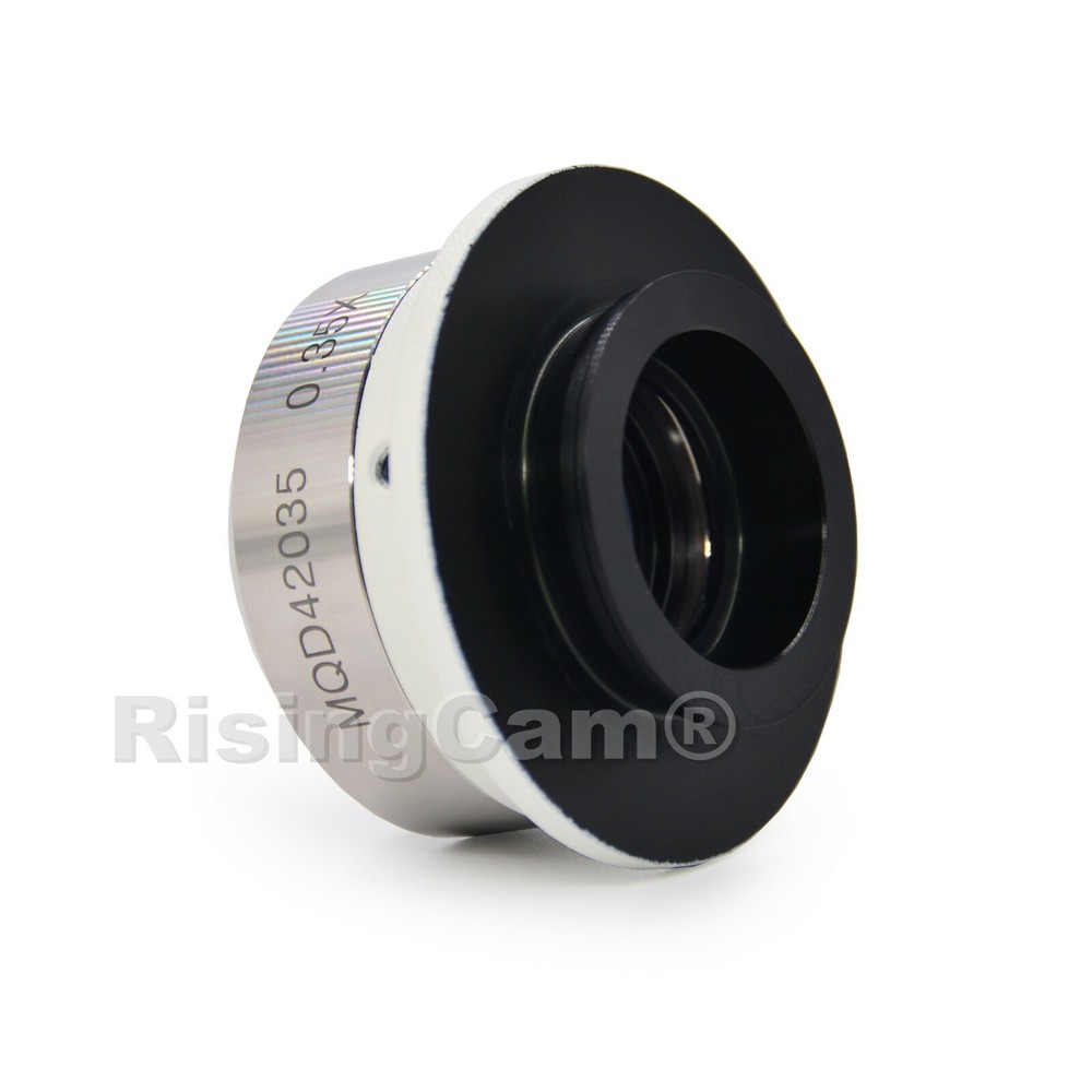 Focusable 0.35x microscope C mount adapter for Nikon trinocular microscope
