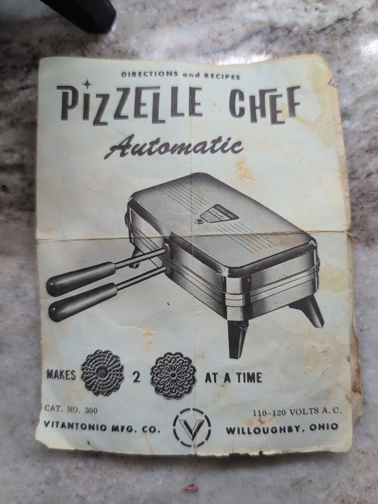 vintage pizzelle chef 300