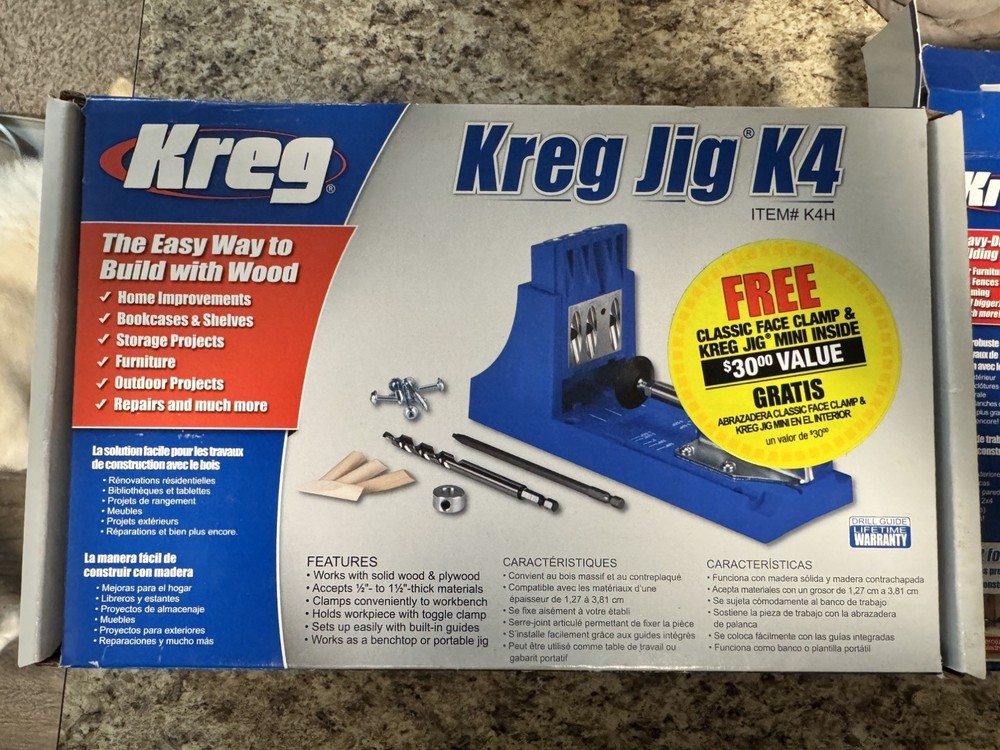 Kreg Jig K4 Pocket Hole System - Blue