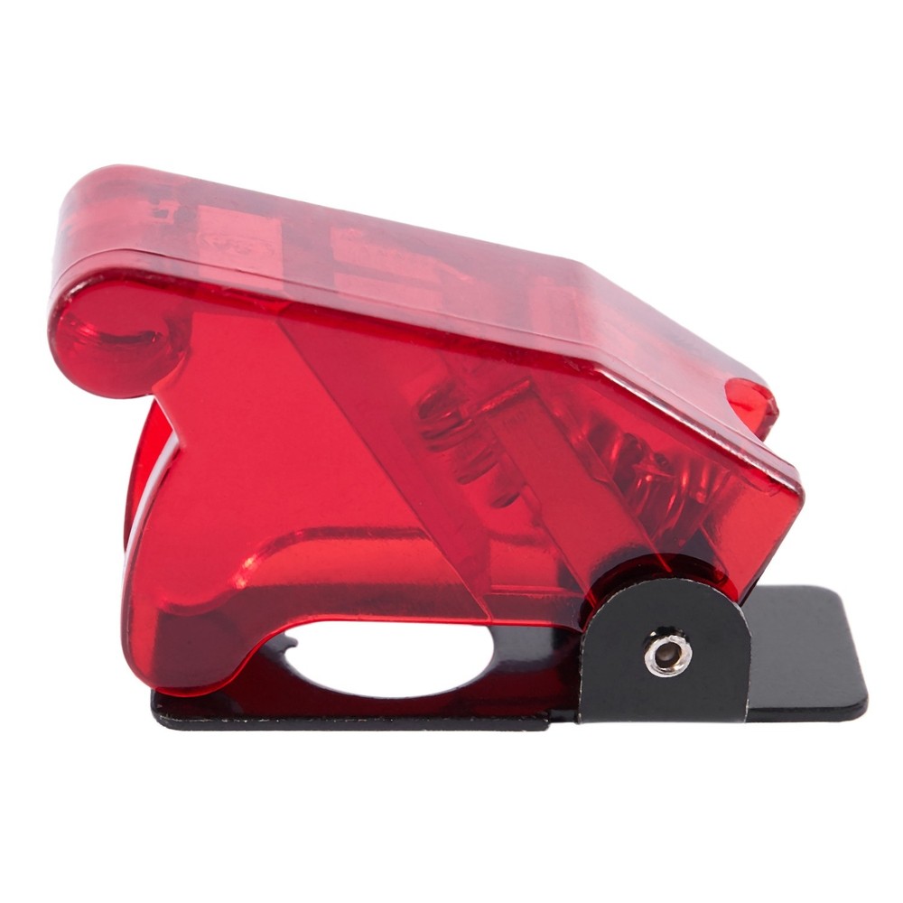 Plastic 12mm Toggle Switch Safety Cover Protector Guard 5Pcs Red T4O4