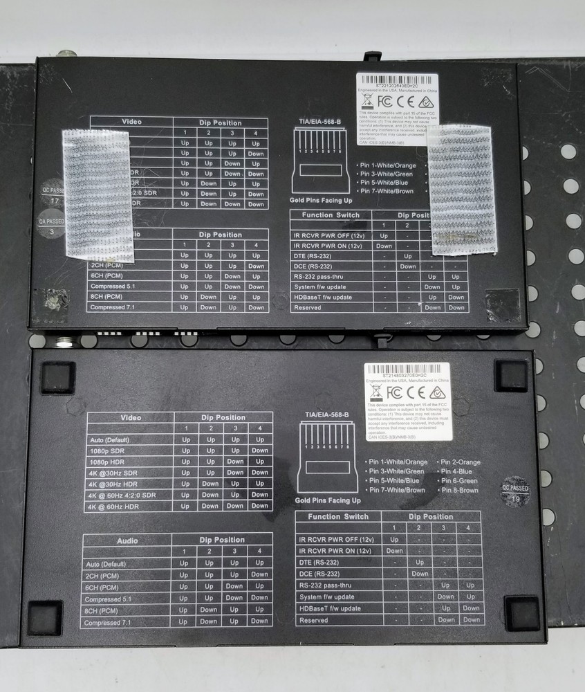 LOT OF (2) binary B-660-EXT-444-100a TRANSMITTER