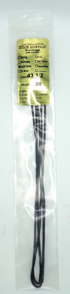 Split Harness Cable for Compound Bow - One Piece - (All Black)