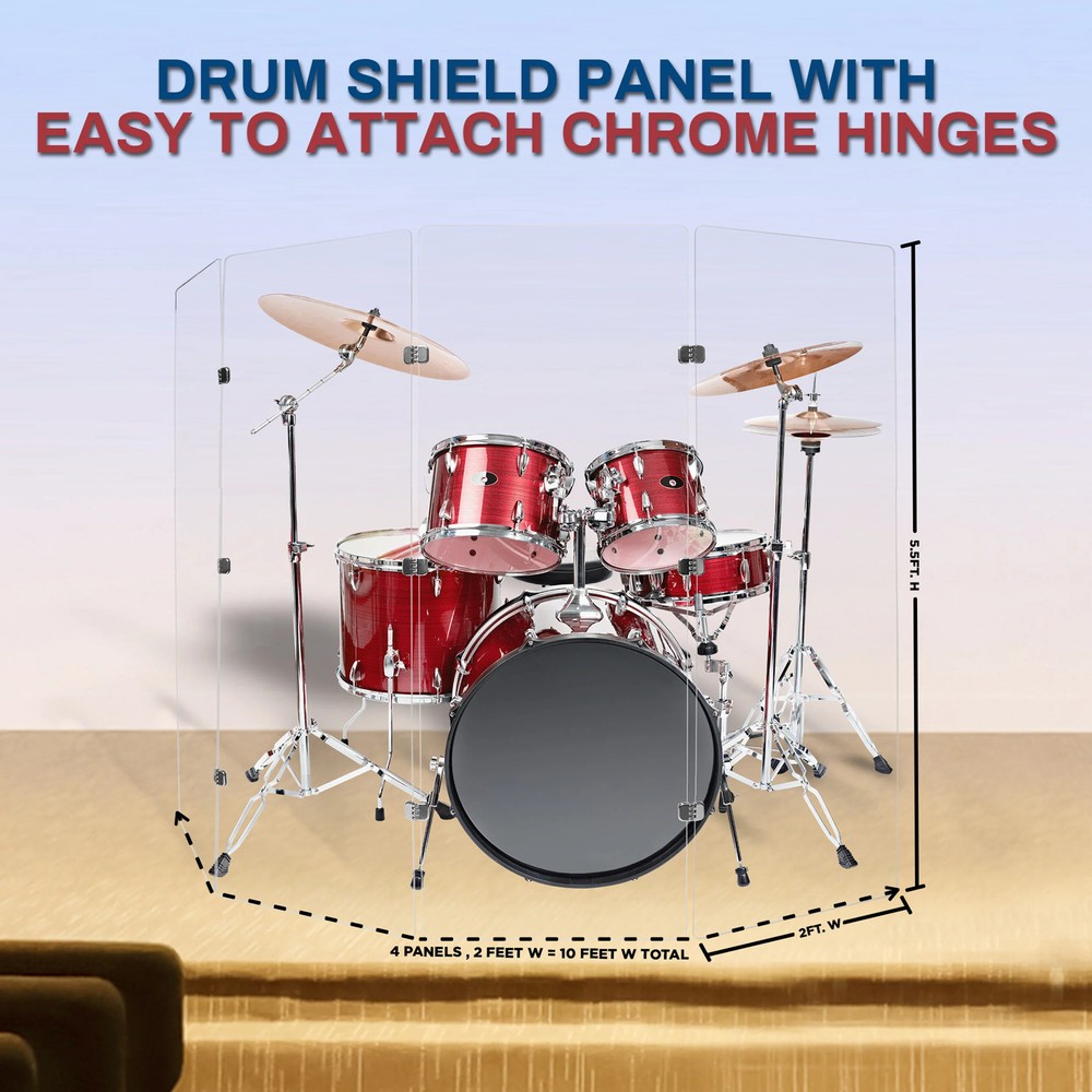 Drum Shield 2ft. x 5.5 ft. Panels