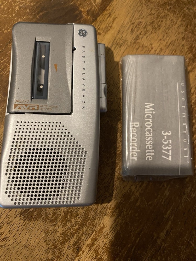 GE 3-5377 Micro Cassette Recorder