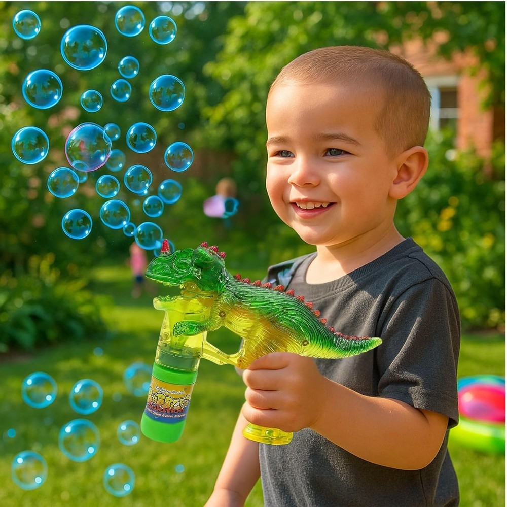 Delightful Dinosaur Bubble Gun - Engaging Automatic Blower for Creative Play