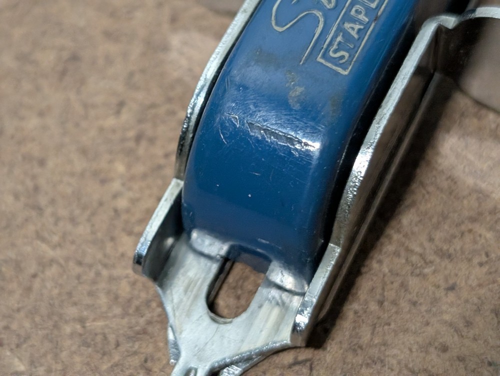 Vintage Swingline Staple X Tractor Staple Extractor (Blue)