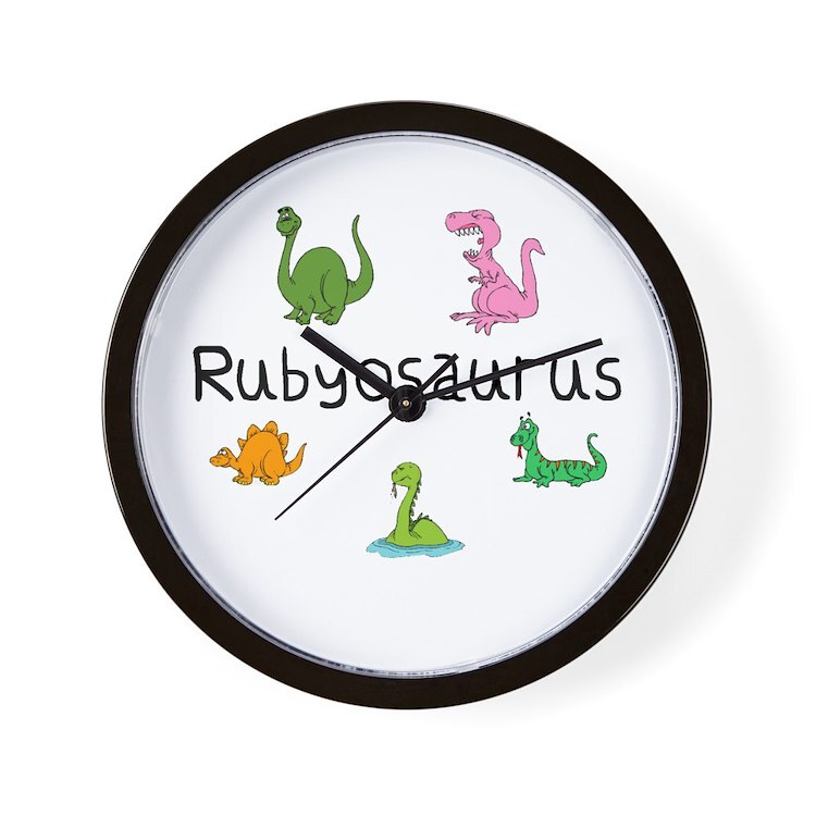 CafePress Rubyosaurus 10" Wall Clock (131219873)