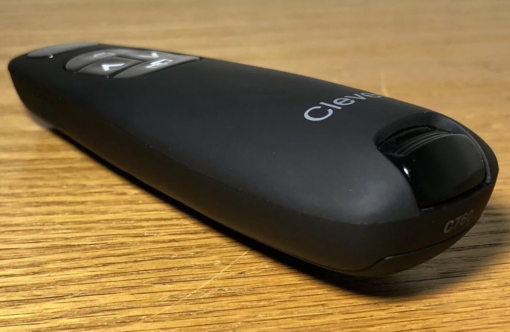 Clever Wireless Presentation Non Laser Pointer Remote Control C760 Black