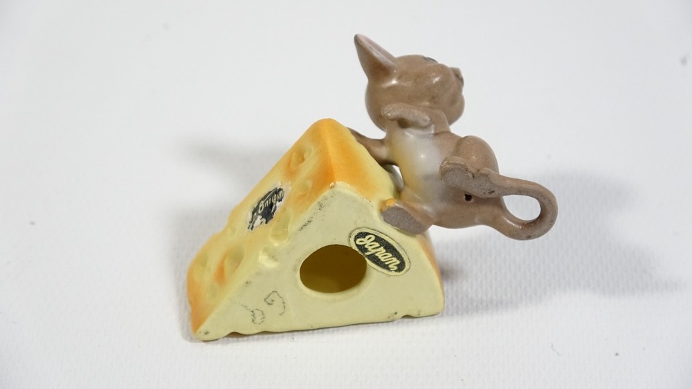 Made In Japan Mouse & Cheese Figure