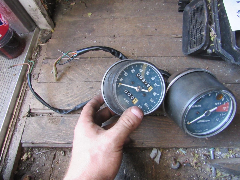 1976 honda cj360 gauges speedometer tachometer