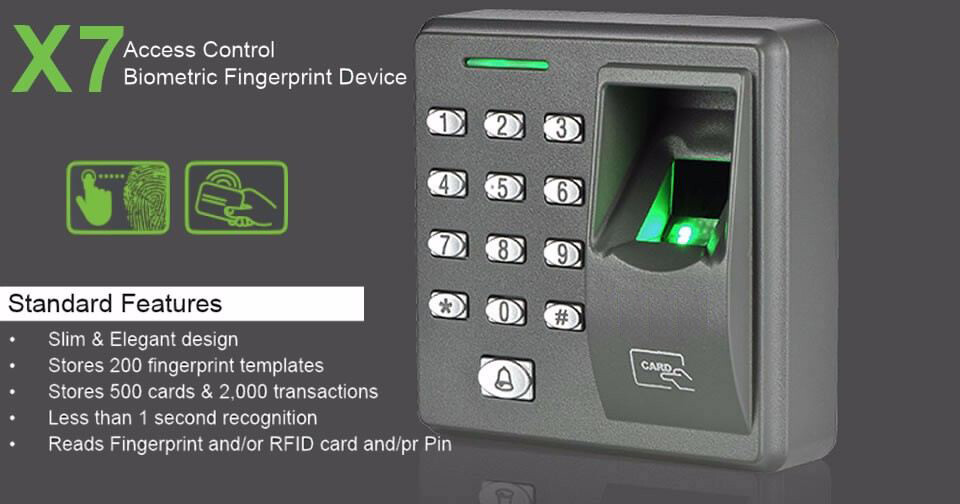 Acces Fingerprint Lock biometric Door Access Control Controller RFID Card Reader