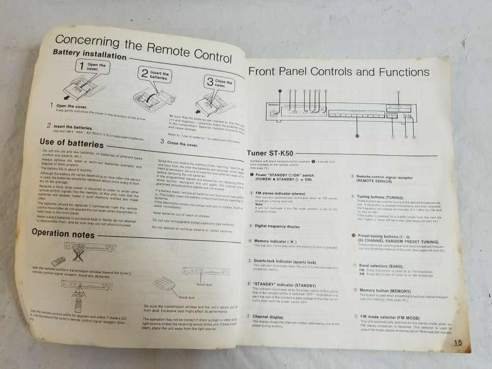 TECHNICS SD-S4400 & SD-S3400 Operating Instructions
