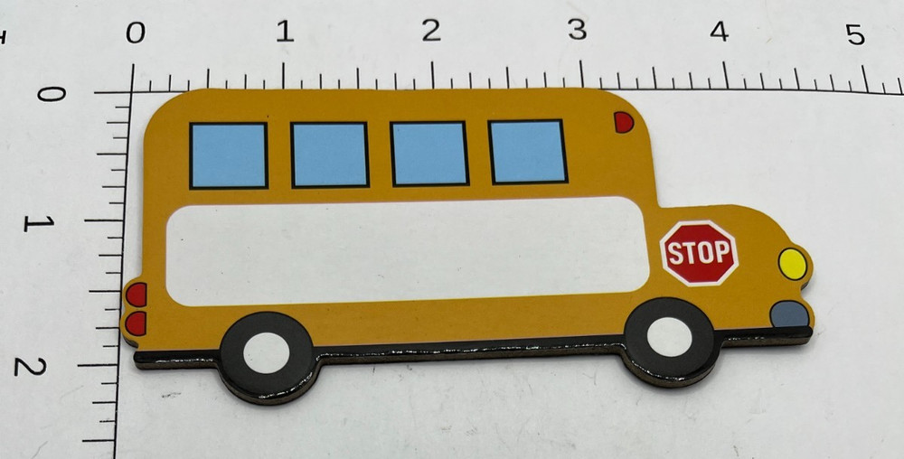 School Bus magnet dry erase panel