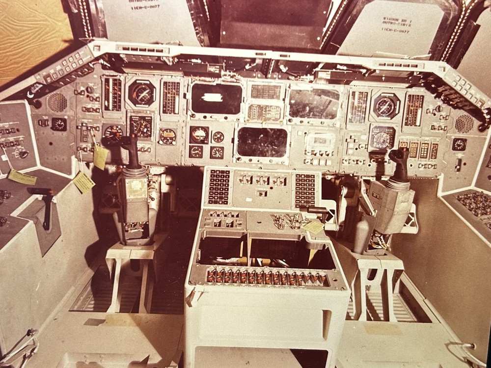 1977 NASA KSC Space Shuttle Orbiter Cockpit Controls Presentation Transparency