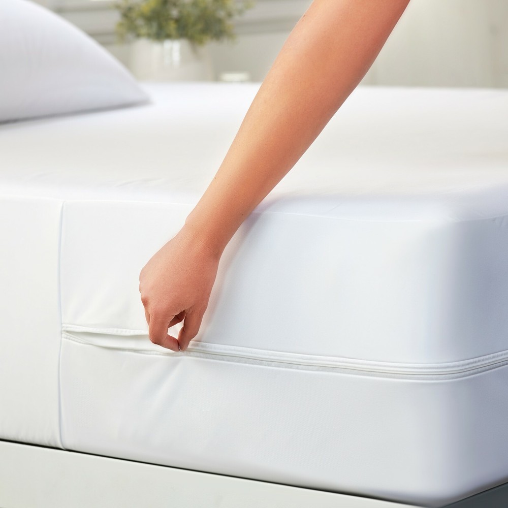 Kaycie Gray Basics High Quality Zippered Mattress Protector 100% Bed Bug Proof