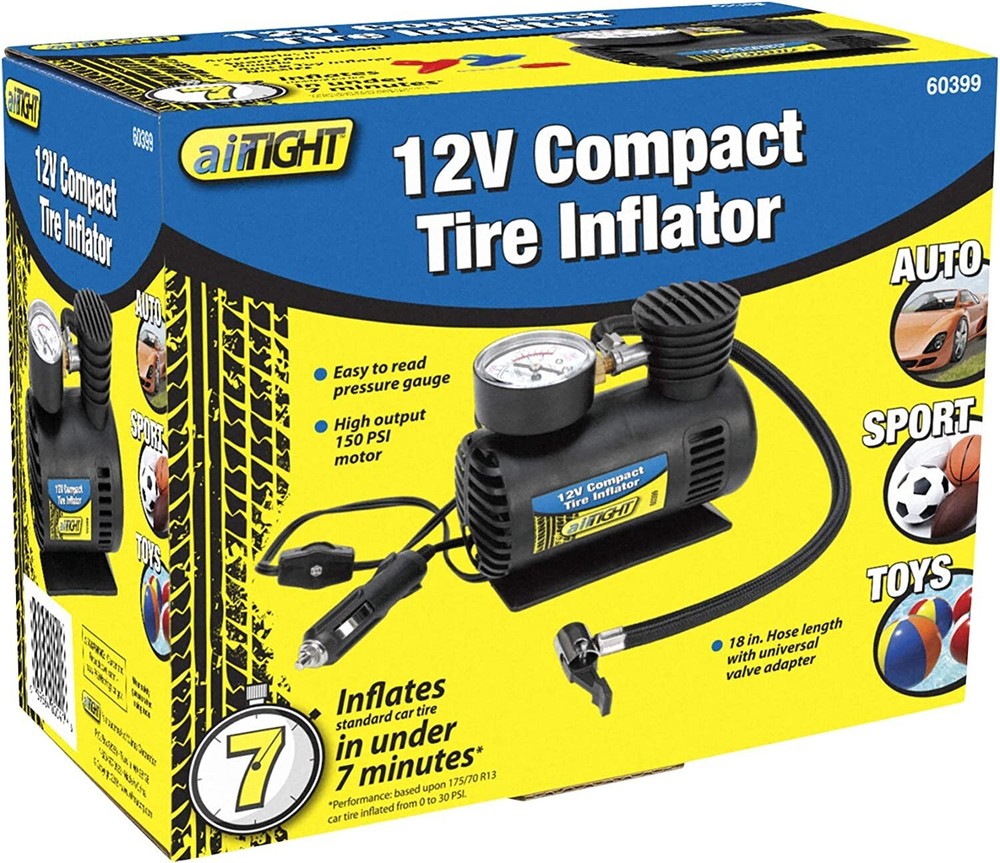 Performance Tool 60399 12V Compact Tire Inflator
