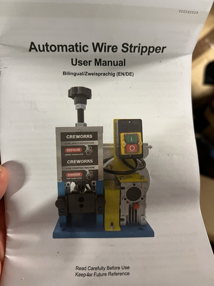 CREWORKS Automatic Wire Stripper Machine Commercial Cable Stripper