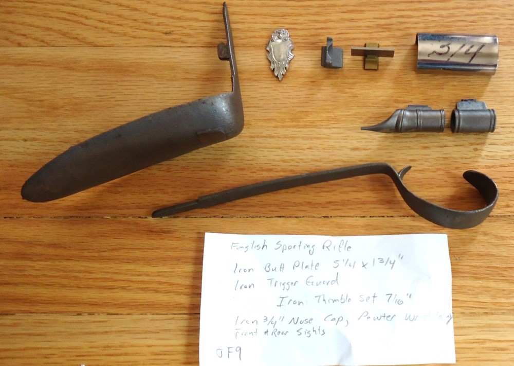 Muzzleloader Parts, English Sporting Rifle, Iron JF9