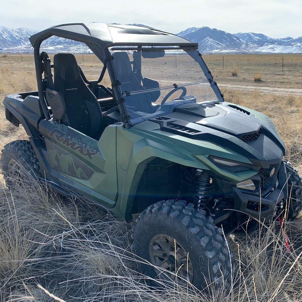 Clearly Tough Yamaha Wolverine RMAX 1000 Full Folding Windshield