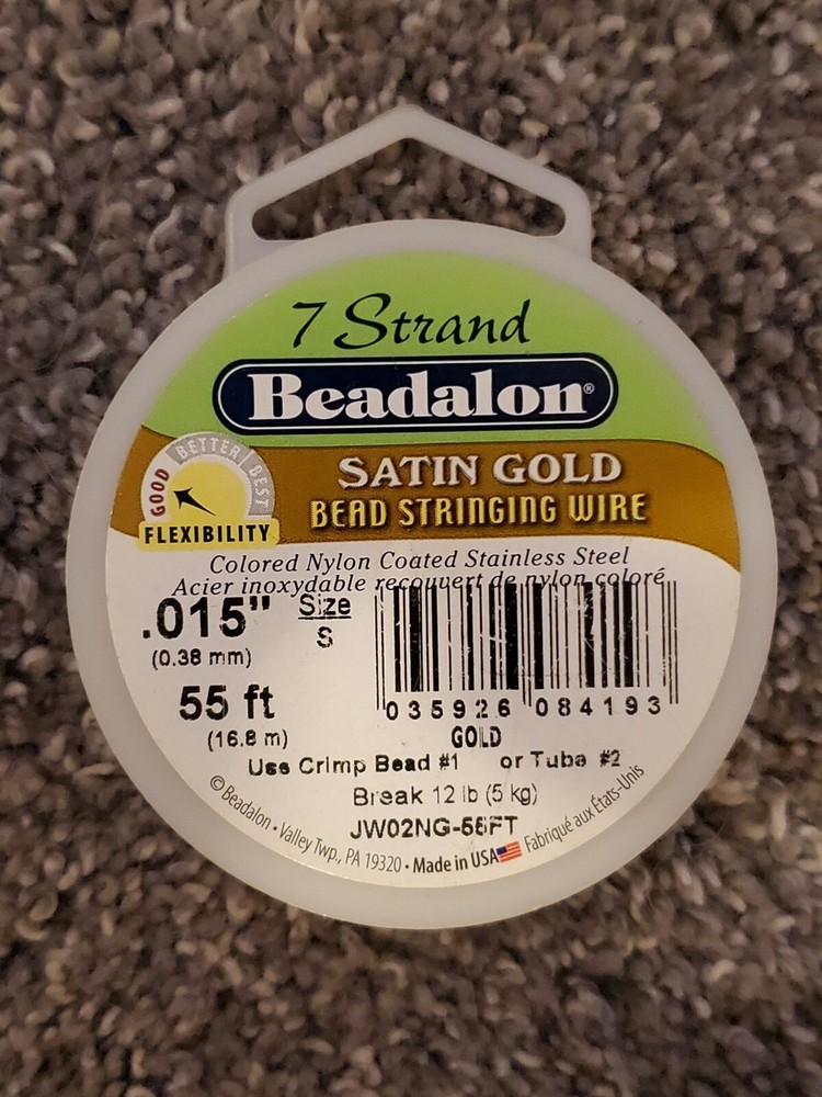Beadalon 7 STRAND Bead, Gem Stringing Flex Wire (Various Colors + Sizes)