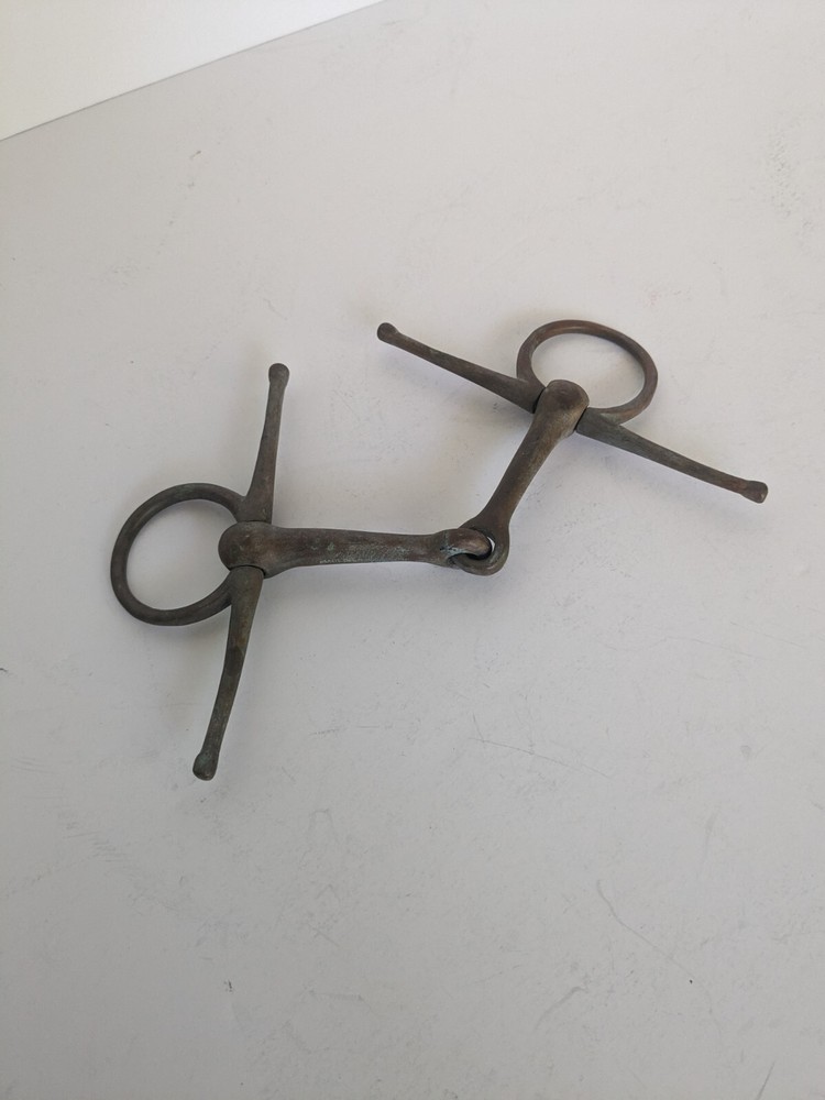Vintage Full Copper Snaffle Bit. Some engraving. England?