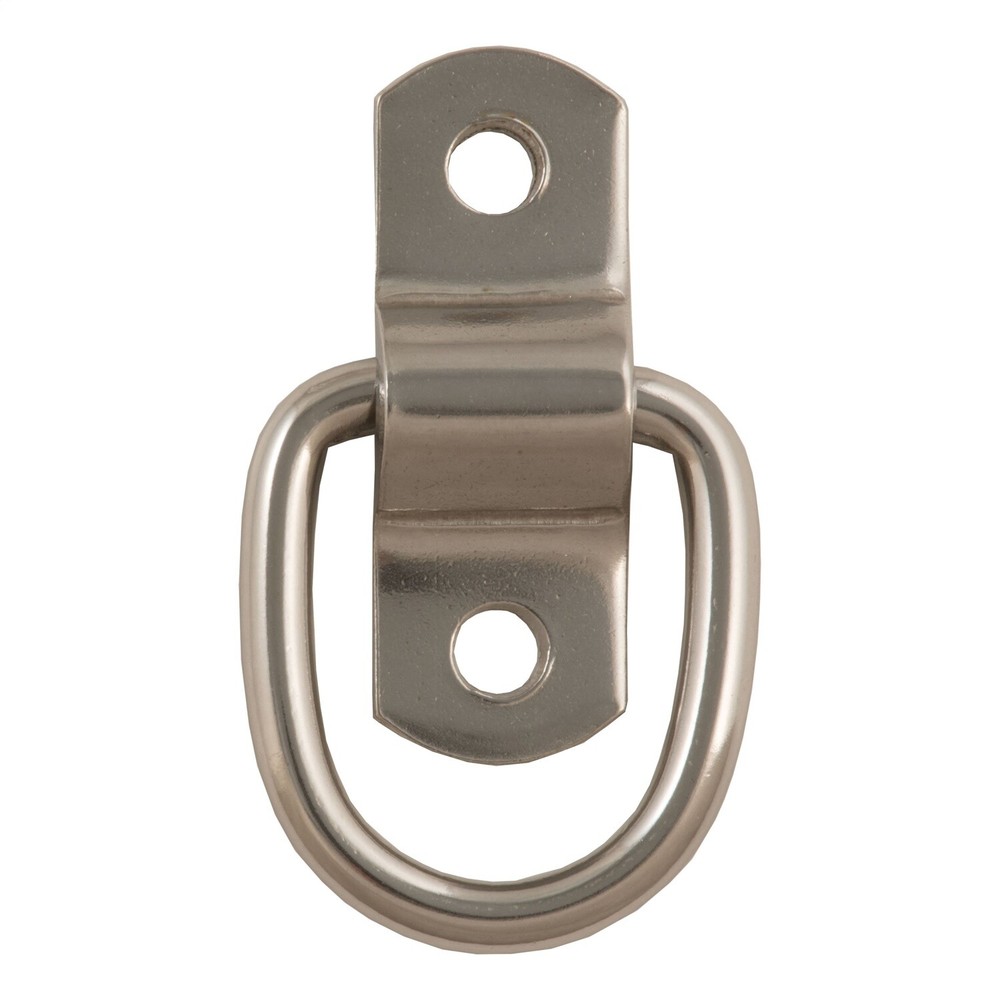 CURT 83732 1" x 1-1/4" Surface-Mounted Tie-Down D-Ring (1,200 lbs, Stainless)