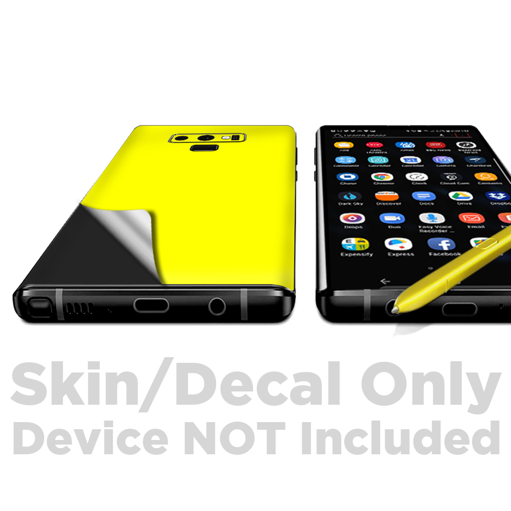 Skins Decal Wrap for Samsung Note 9 - Bright Yellow