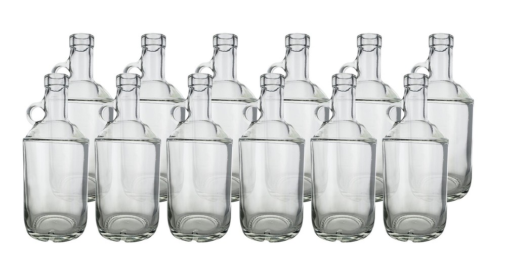 Clear 750ml Moonshine Bottle Single (21.5mm Cork Finish) 12 Count
