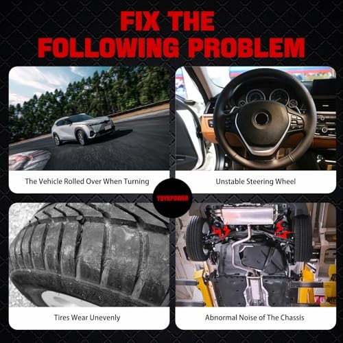 Front Sway Bar End Stabilizer Links with Bushings Compatible with