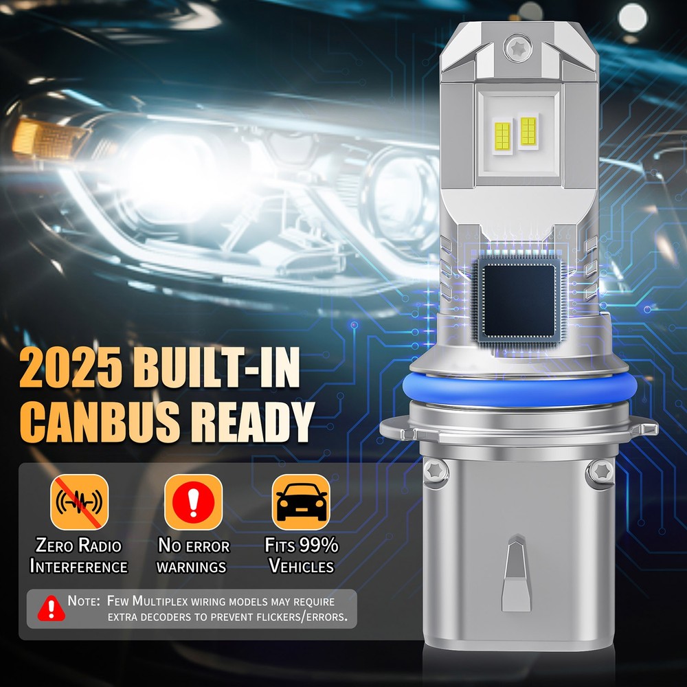 For 1994-2001 Dodge Ram 1500 2500 3500 LED Headlight Combo Bulbs Super Bright