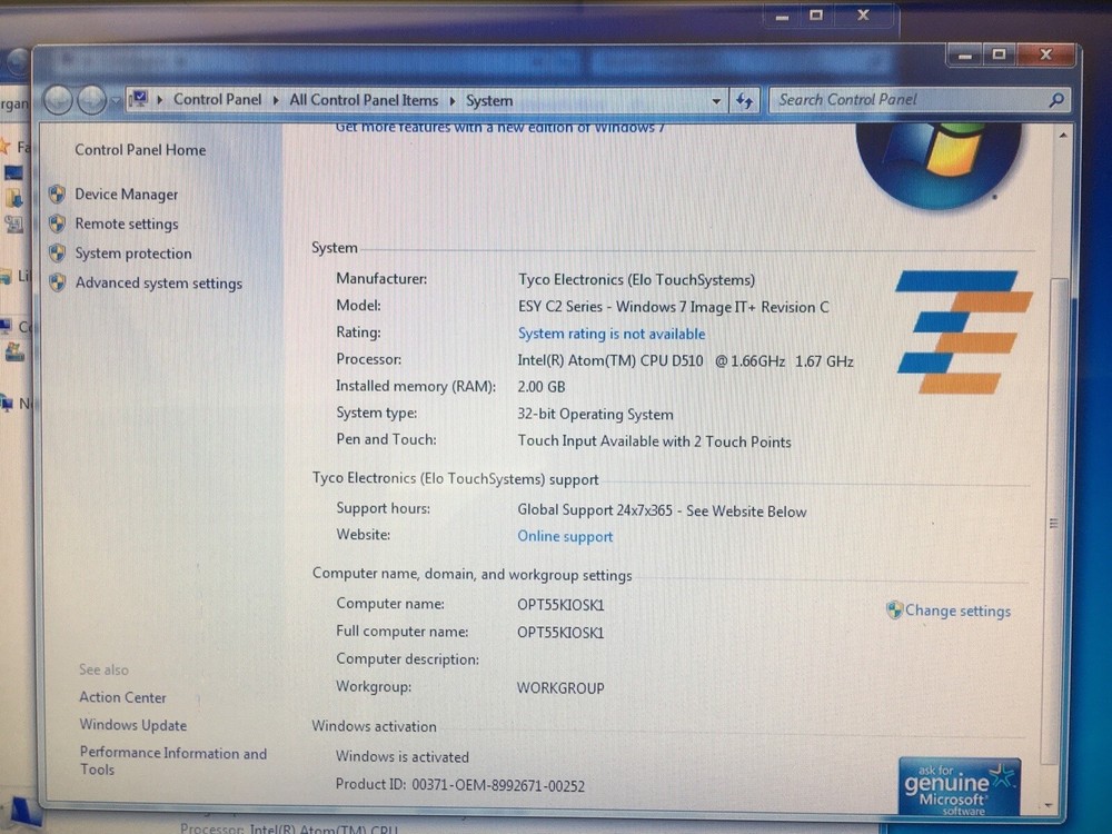 Elo TouchSystems E625099