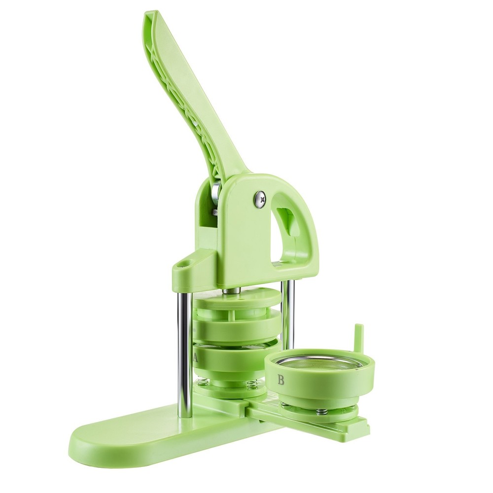Button Maker Machine 2.95 in Plastic Pin Maker 100pcs Button Parts Circle