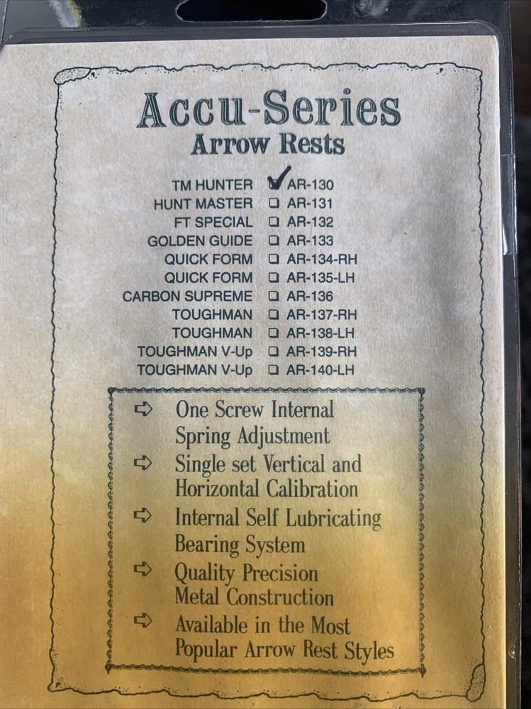 ACCU Series AR-130 Arrow Rest