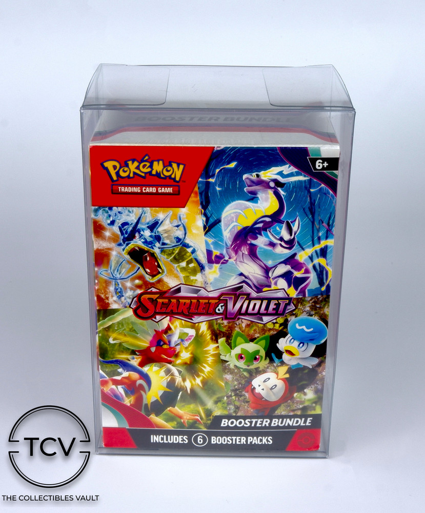 Pokemon Booster Bundle Box Protector Display Case 1-Pack (0.6mm Thick)