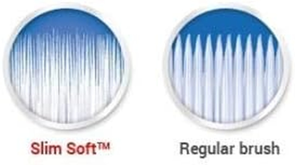 Slim Soft Gliding Tips Toothbrush, Extra Soft, Compact Head - Pack of 6