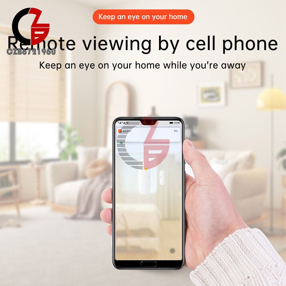 TUYA Wireless WIFI ZigBee Home Security Door Sensor App Control Notification 3V