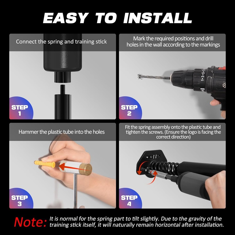Wall Bracket Boxing Precision Slip Stick, Boxing Slip Stick for Reflex Training