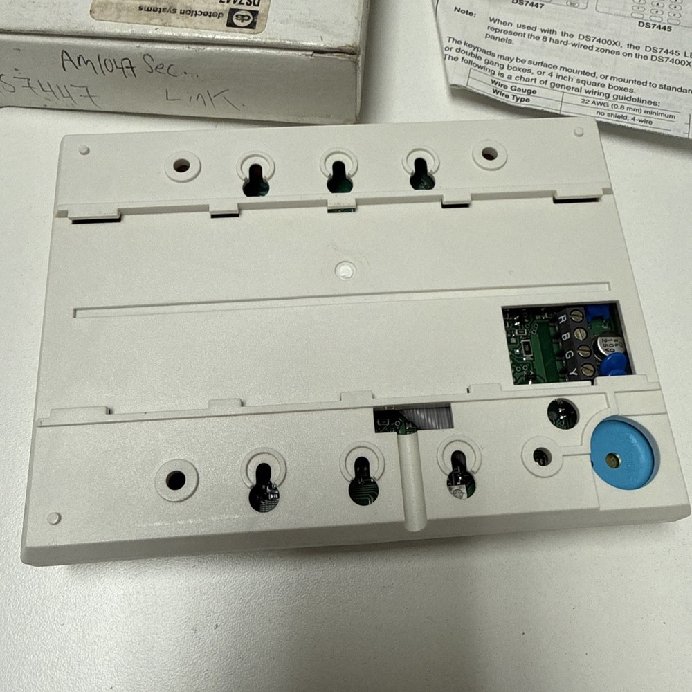 DS DETECTION SYSTEMS 7447 KEYPAD TOUCHPAD Security Link AM1047