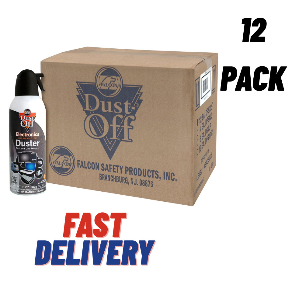 Falcon Dust-Off Compressed Gas Duster 10 oz., 12 Pack