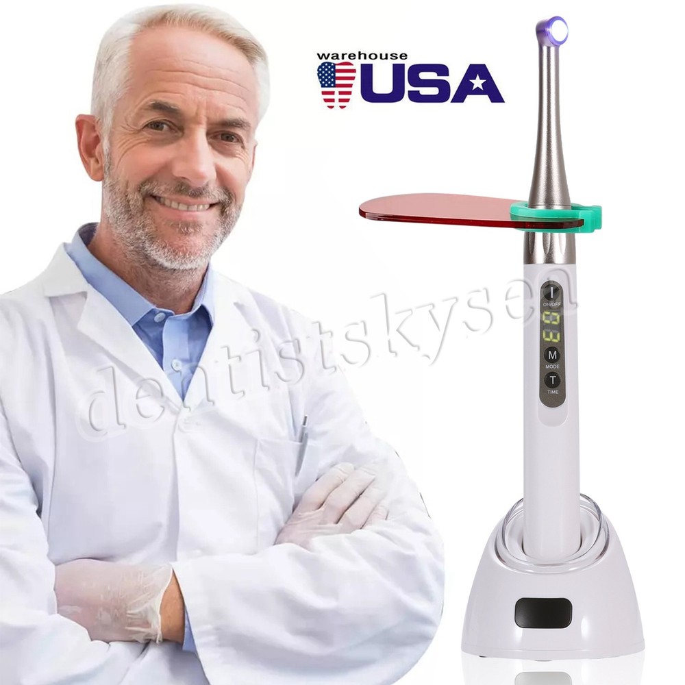 Woodpecker Style Dental iLED Curing Light Lamp Wireless 1Second Curing 2500mw/c㎡