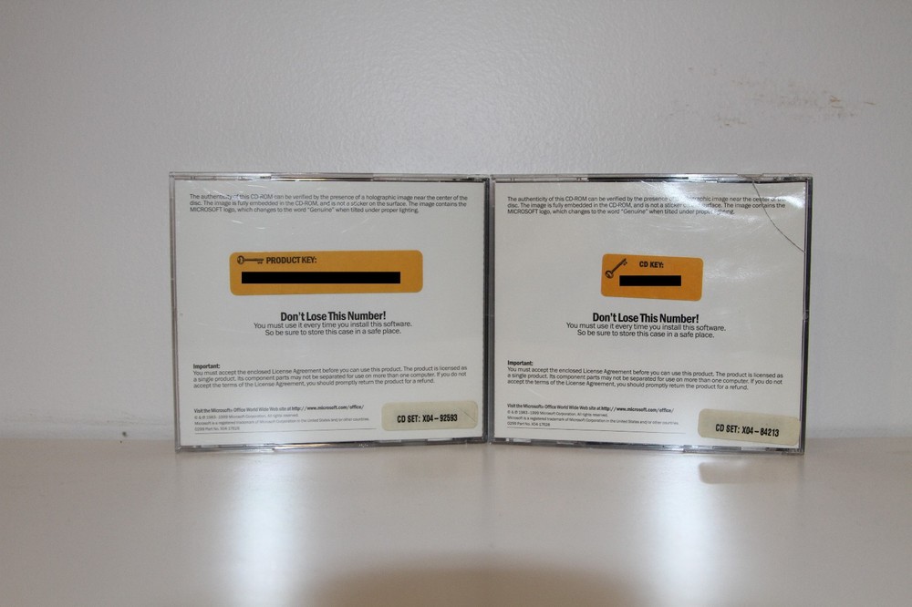 Used Microsoft Office 2000 Premium CD w/ key