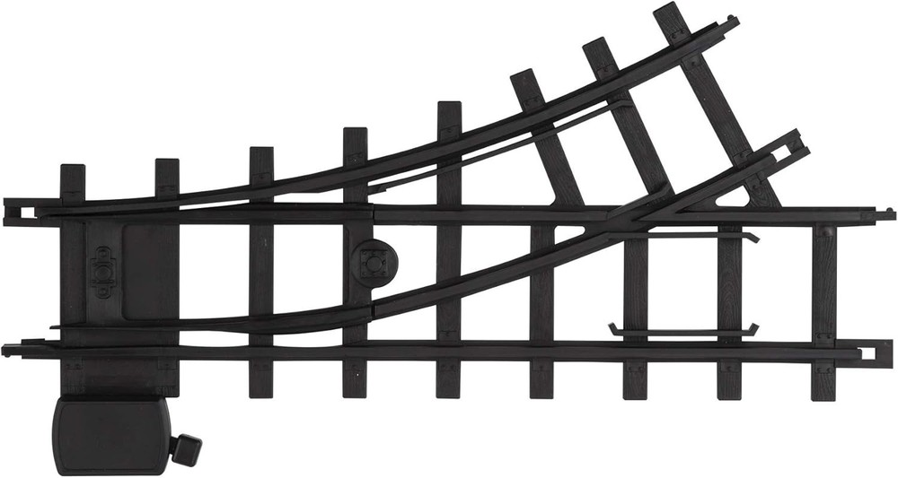 Ready-to-Play Inner Loop 10 Piece Model Train Track Pack – Black 2-Rail Plast...
