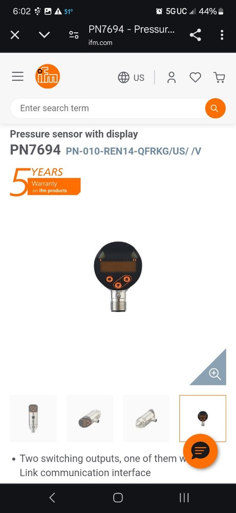 IMF Electronic Pressure Sensor With Display PN7694
