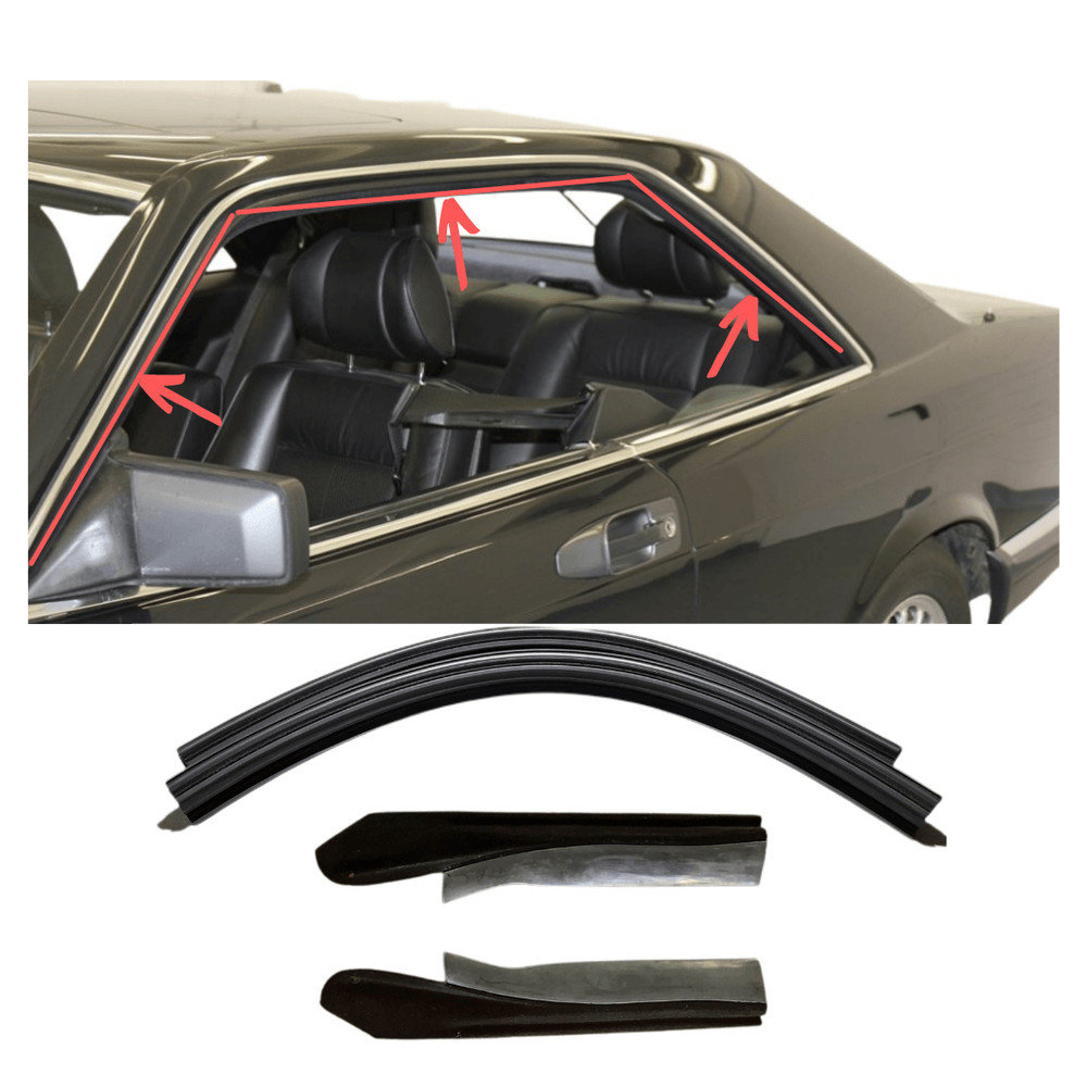 W126 Coupe SEC Frame Seal Kit A-C Pillar Right/Left NEW