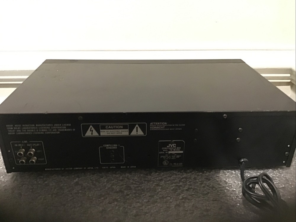 JVC Stereo Double Cassette Deck TD-W330