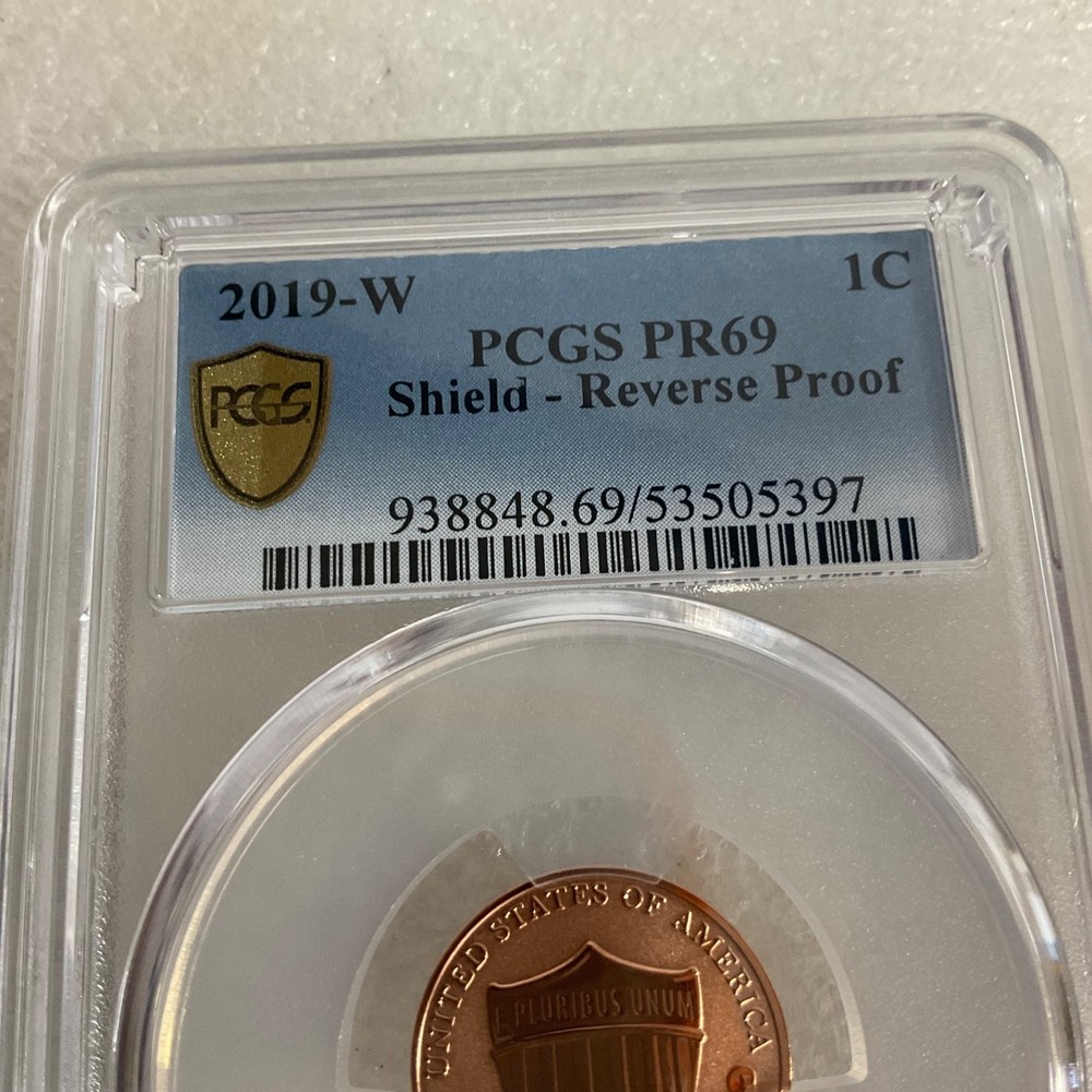 2019-W 1C Shield Reverse Proof PCGS PR69 Gold Shield Cert#53505397