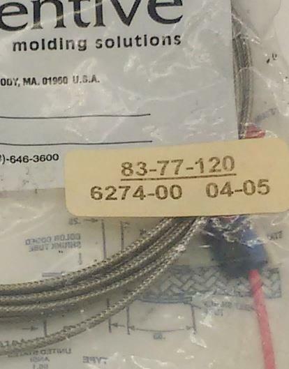 New Synventive 83-77-120 Hotrunner Thermocouple Temperature Sensor